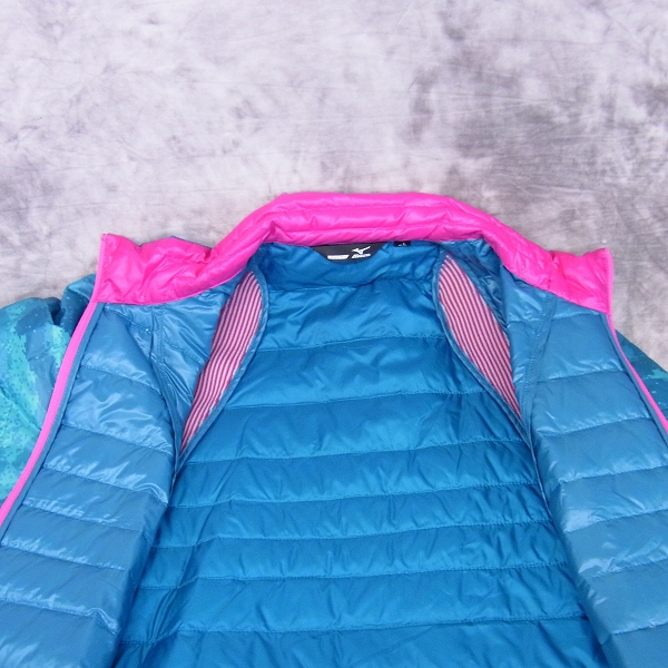 実際に弊社で買取させて頂いたMIZUNO/ミズノ ゴルフウェア リフレクションギア ダウンジャケット グリーン/Lの画像 6枚目