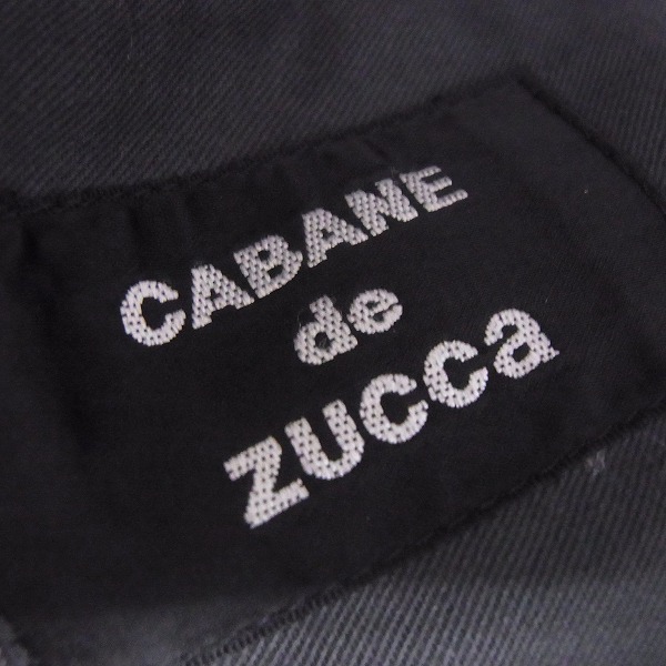 実際に弊社で買取させて頂いたCABANE de ZUCCa/カバンドズッカ アルパカウール混 ダブルフロントジャケット Mの画像 3枚目