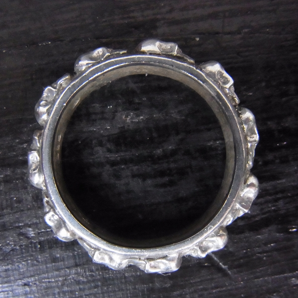 実際に弊社で買取させて頂いたLoree Rodkin/ローリーロドキン スカルバンド リング 18号の画像 2枚目