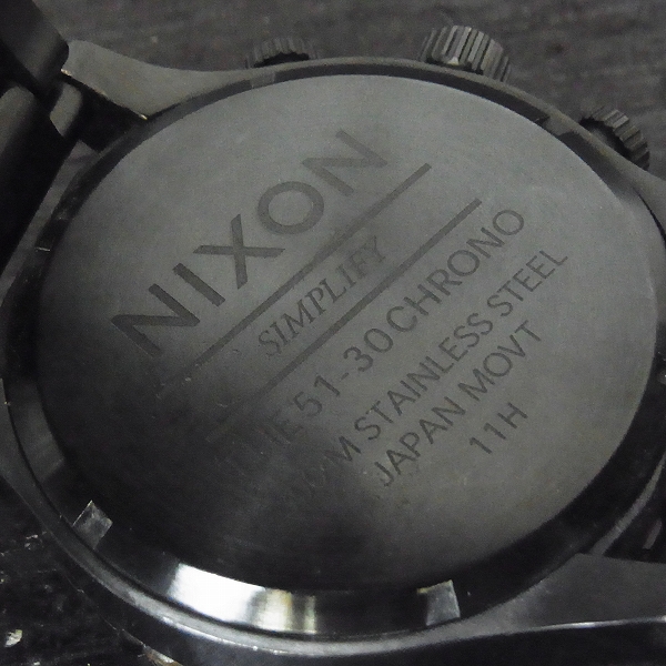 実際に弊社で買取させて頂いたNIXON/ニクソン 51-30 CHRONO/クロノグラフ デミ柄【動作未確認】の画像 2枚目