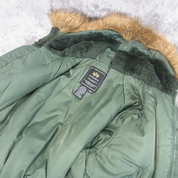 実際に弊社で買取させて頂いたALPHA INDUSTRIES/アルファ フライトジャケット/N-3B/026200/Mの画像 3枚目