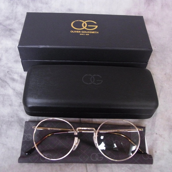 実際に弊社で買取させて頂いた［難有り］Oliver Goldsmith/オリバー ゴールドスミス CHARLES 47 眼鏡/メガネフレームの画像 7枚目