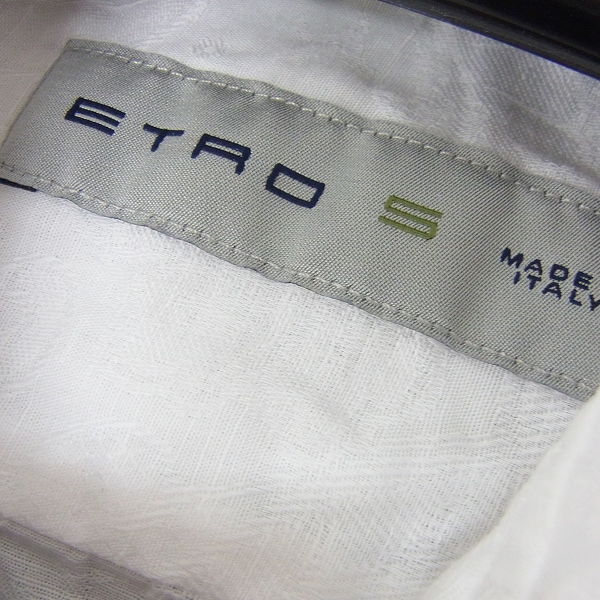 実際に弊社で買取させて頂いたETRO/エトロ ペイズリー刺繍 コットン長袖シャツ サイズSの画像 2枚目
