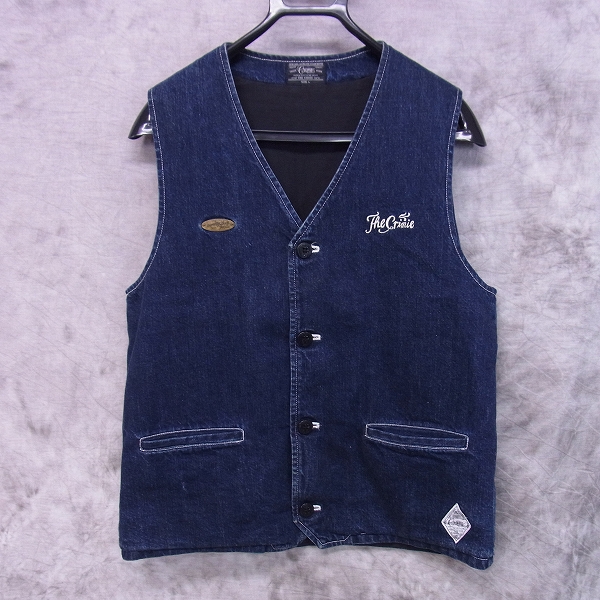 実際に弊社で買取させて頂いたCRIMIE/クライミー 刺繍プリント デニム ベスト L