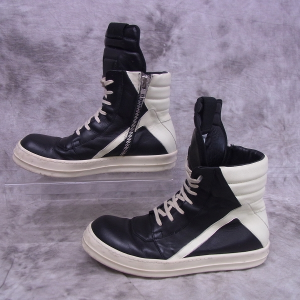 実際に弊社で買取させて頂いたRICK OWENS/リック オウエンス GEOBASKET LEATHER 44の画像 3枚目