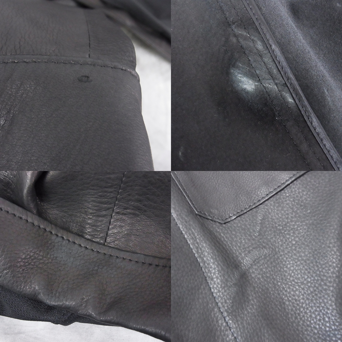 実際に弊社で買取させて頂いたdrestrip/ドレストリップ ディアスキン ウエスタン レザーシャツ/0の画像 7枚目