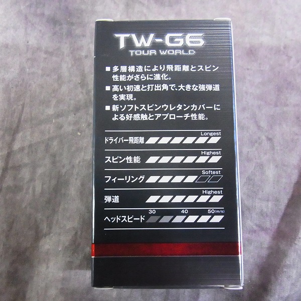 実際に弊社で買取させて頂いた【未使用】HONMA/ホンマ ゴルフボール TW-G6 2ダース ホワイトの画像 2枚目