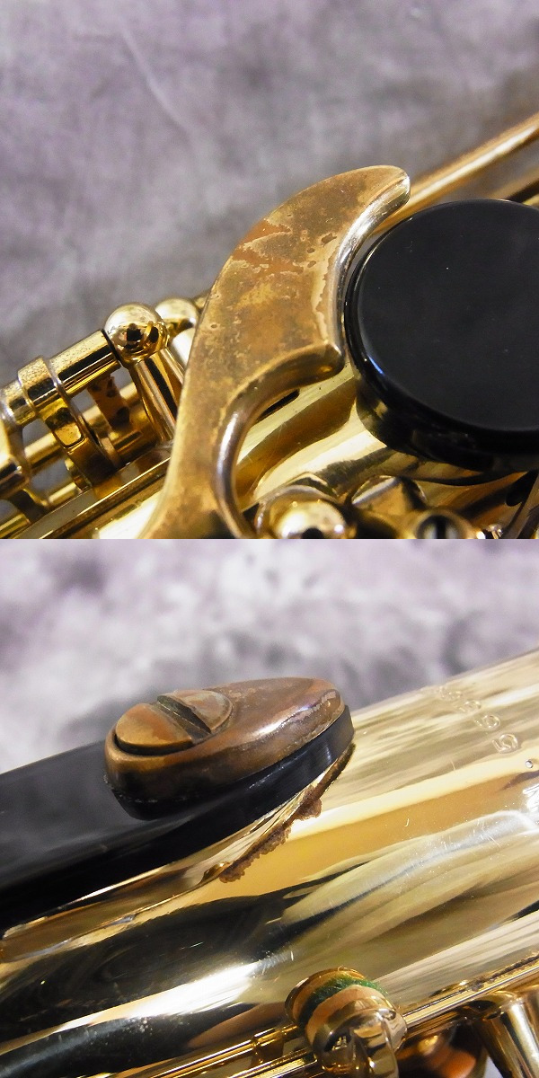実際に弊社で買取させて頂いた★H.SELMER/セルマー SA80Ⅱ Super Action SERIE Ⅱ W/E GL 彫刻入り ソプラノサックス 純正ケース付の画像 7枚目