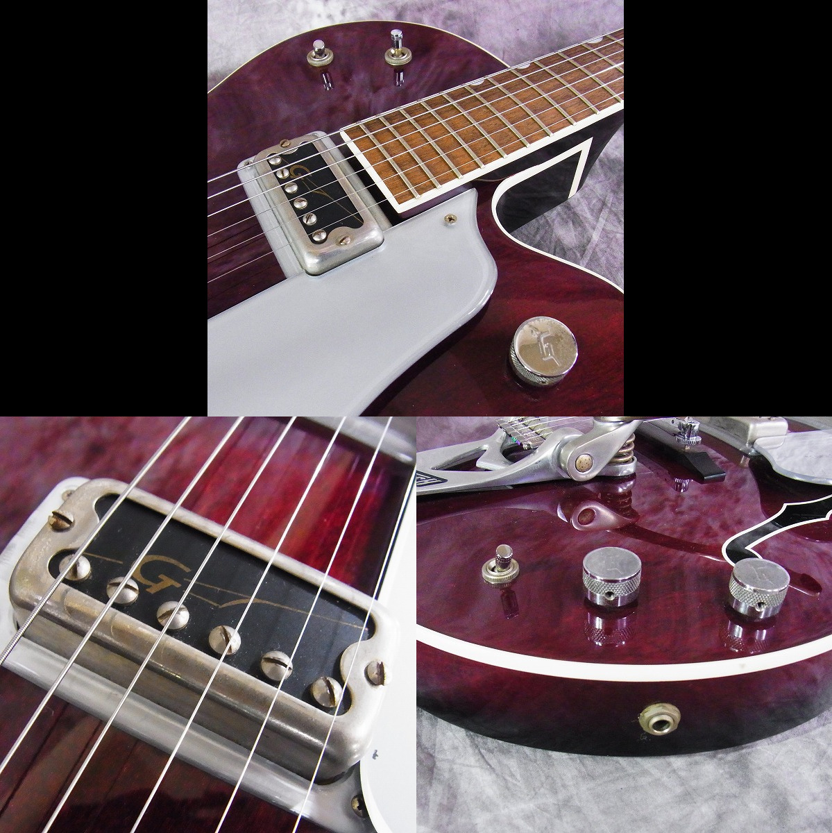 実際に弊社で買取させて頂いた★Gretsch/グレッチ G6119-1962HT Tennessee Rose エレキギター 日本製 純正ハードケース付の画像 5枚目