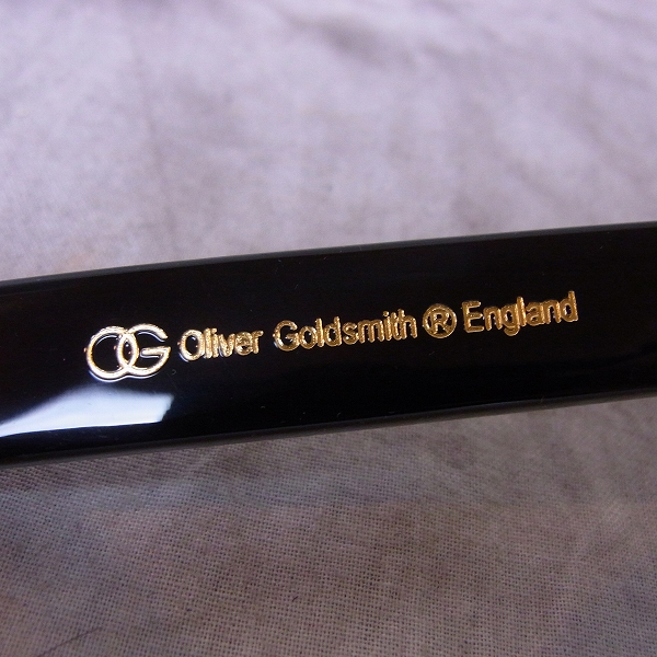 実際に弊社で買取させて頂いたOliver Goldsmith/オリバー ゴールドスミス CONSUL-s nero 眼鏡/メガネフレームの画像 4枚目