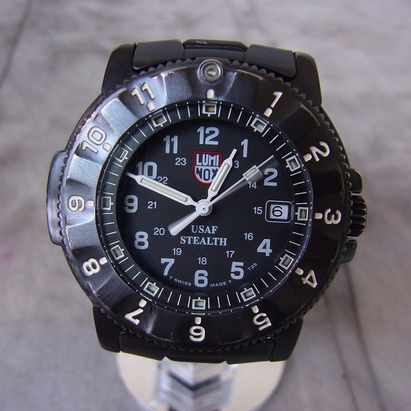 実際に弊社で買取させて頂いたLUMINOX/ルミノックス NIGHT HAWK/ナイトホーク 3400シリーズ F-117の画像 1枚目