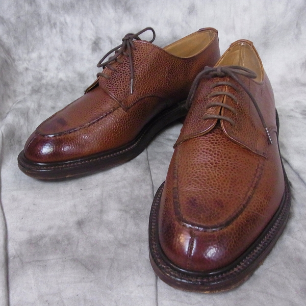 実際に弊社で買取させて頂いたALFRED DUNHILL/アルフレッドダンヒル ASHLEY Uチップ レザーシューズ 6