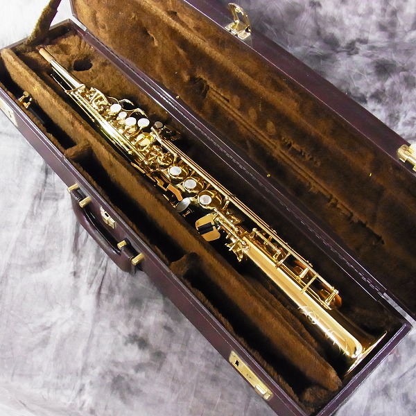 実際に弊社で買取させて頂いた★H.SELMER/セルマー SA80Ⅱ Super Action SERIE Ⅱ W/E GL 彫刻入り ソプラノサックス 純正ケース付