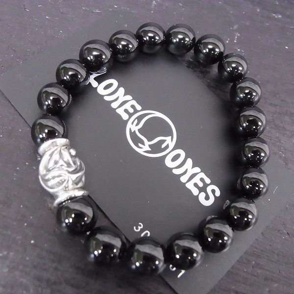 実際に弊社で買取させて頂いたLONE ONES/ロンワンズ Hawk Bead Onyx/ホークビーズオニキス10mm ブレスレット MFSB-0002-SO-L