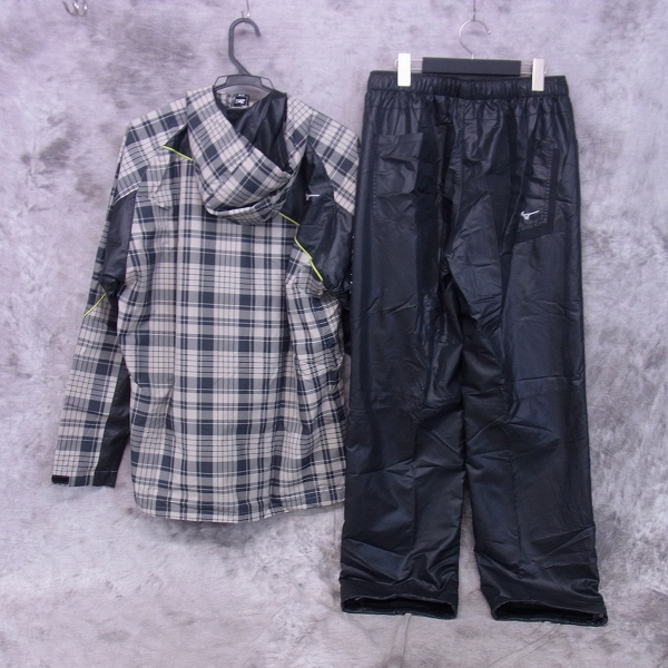 実際に弊社で買取させて頂いたMIZUNO/ミズノ ゴルフウェア チェック柄 アウタージャージセットアップ/XLの画像 1枚目