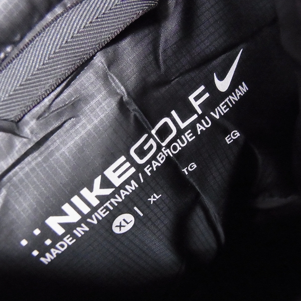 実際に弊社で買取させて頂いた【未使用】NIKE GOLF/ナイキ ゴルフ ゴルフウェア ダウンベスト ブラック/XLの画像 2枚目