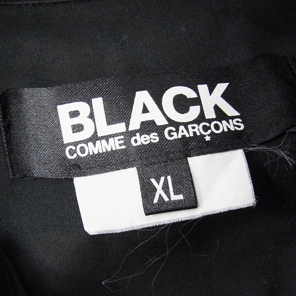 実際に弊社で買取させて頂いたBLACK COMME des GARCONS/コムデギャルソン 総柄長袖シャツ2011/XLの画像 2枚目