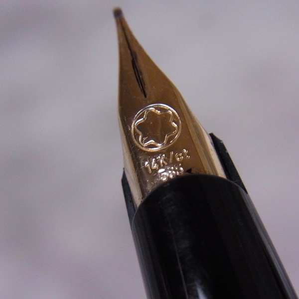 実際に弊社で買取させて頂いたMONTBLANC/モンブラン CLASSIC/クラシック 万年筆 ブラック 14K/585の画像 1枚目