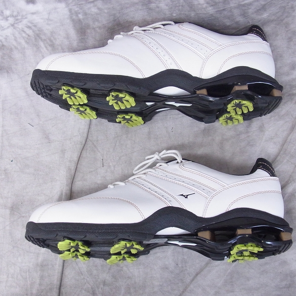 実際に弊社で買取させて頂いたMIZUNO/ミズノ ゴルフシューズ ホワイト 45KM-02801/25.5の画像 3枚目