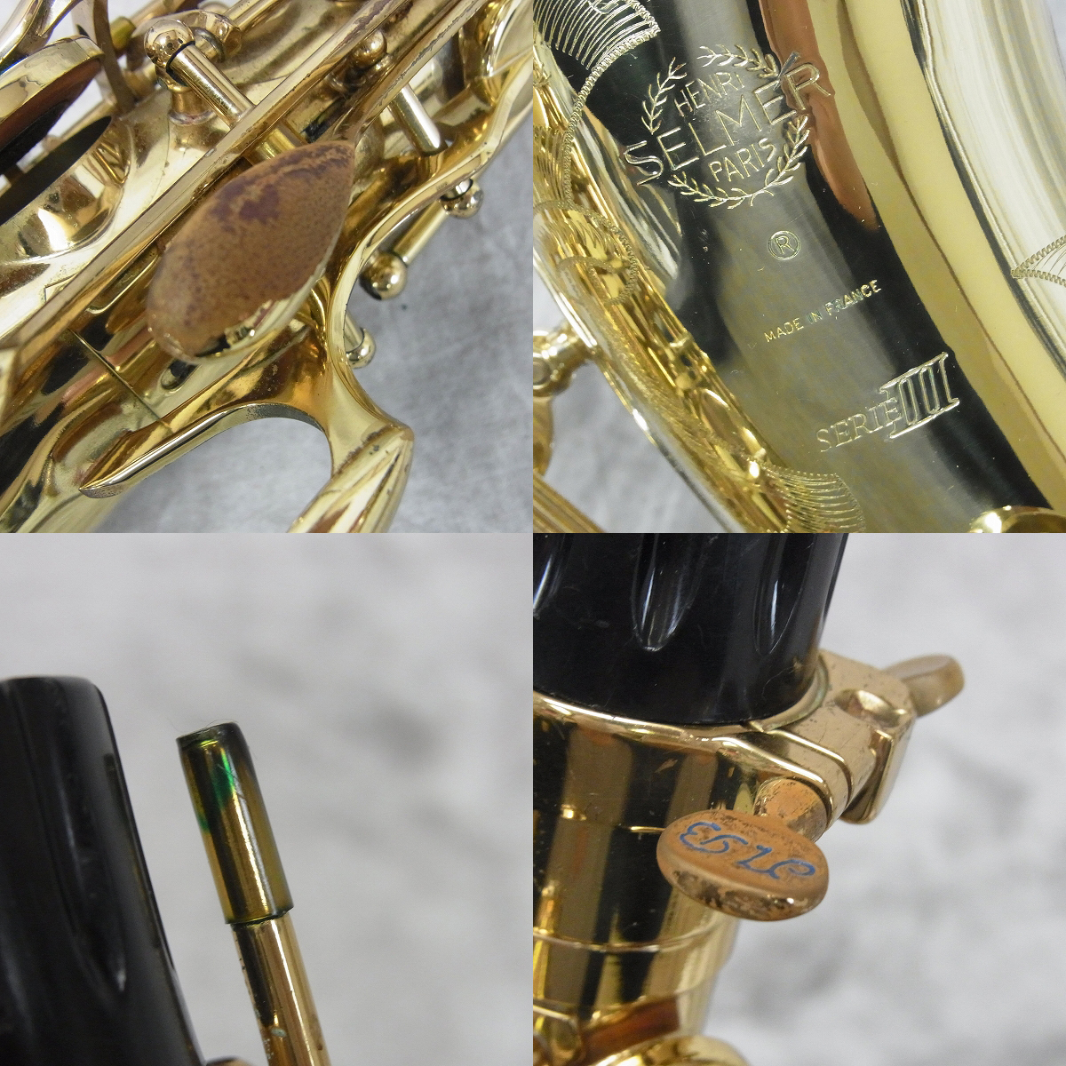実際に弊社で買取させて頂いた★SELMER/セルマー テナーサックス SERIESIII ラッカー/彫刻入り フラセルの画像 6枚目