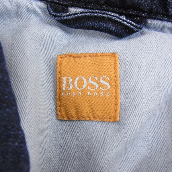 実際に弊社で買取させて頂いたHUGO BOSS/ヒューゴボス インディゴ デニムジャケット Sの画像 2枚目