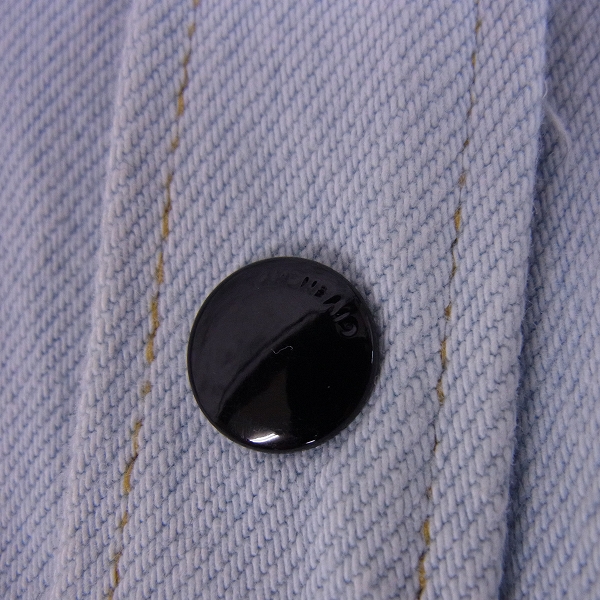 実際に弊社で買取させて頂いたGIVENCHY/ジバンシィ 16SS ダメージ加工 レザーポケット デニムジャケット XSの画像 8枚目