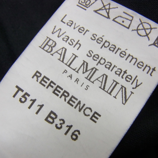 実際に弊社で買取させて頂いたBALMAIN/バルマン 2011SS ブラックデニムパンツ T511-B316/29の画像 5枚目