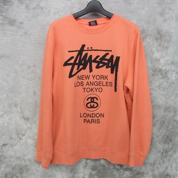 実際に弊社で買取させて頂いたSTUSSY/ステューシー 裏起毛 スウェットトレーナー Mの画像 0枚目