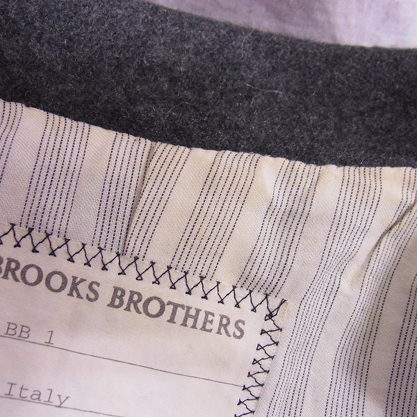 実際に弊社で買取させて頂いたBrooks Brothers/ブルックスブラザーズ メルトン ロング Pコート/BB1の画像 5枚目