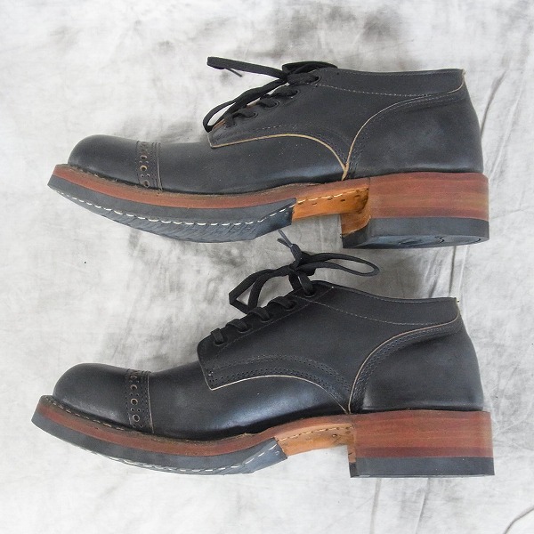 実際に弊社で買取させて頂いたWHITE'S BOOTS/ホワイツブーツ OXFORD/オックスフォード BLK CALF /9.5の画像 3枚目