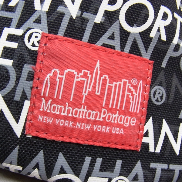 実際に弊社で買取させて頂いたManhattan Portage/マンハッタンポーテージ ウエストバッグ ロゴ 総柄の画像 6枚目