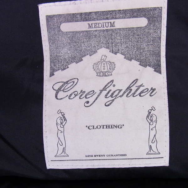 実際に弊社で買取させて頂いたCORE FIGHTER/コアファイター レザー切り替えし ダウンベスト/Mの画像 2枚目