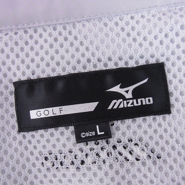 実際に弊社で買取させて頂いた【未使用】MIZUNO/ミズノ ゴルフウェア アウタージャージ グレー/Lの画像 2枚目