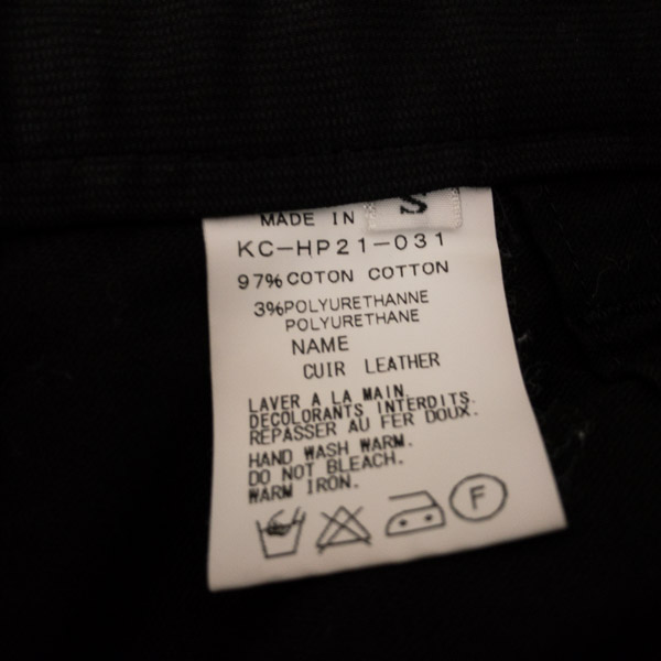 実際に弊社で買取させて頂いたkiryuyrik/キリュウキリュウ クロップドカーゴパンツ ブラック Sの画像 4枚目