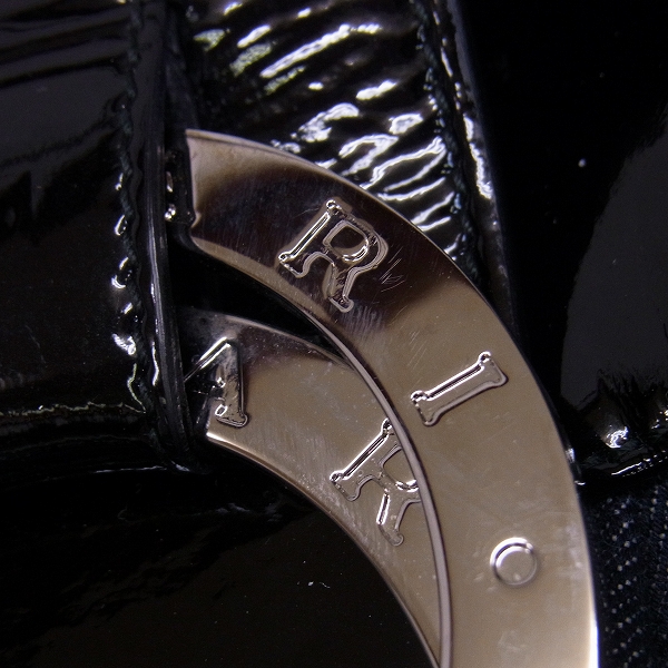 実際に弊社で買取させて頂いたBVLGARI/ブルガリ チャンドラ パテントレザー×デニム 2WAY ショルダー ハンドバッグの画像 7枚目