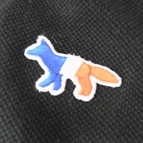 実際に弊社で買取させて頂いたMAISON KITSUNE メゾンキツネ POLO TRICOLOR FOX PATHC 12/KMM-2701/XSの画像 3枚目