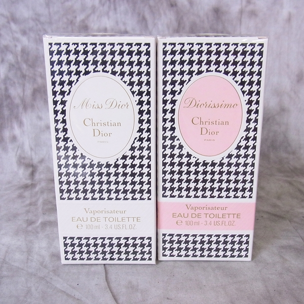 実際に弊社で買取させて頂いた【未開封】香水 CD クリスチャンディオール vaporisateur オードトワレ 100ml 2点SET