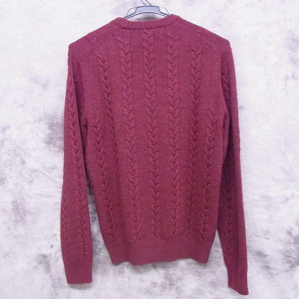 実際に弊社で買取させて頂いたBROOKS BROTHERS/ブルックスブラザーズ SAXXON ウール ケーブルニット XSの画像 1枚目