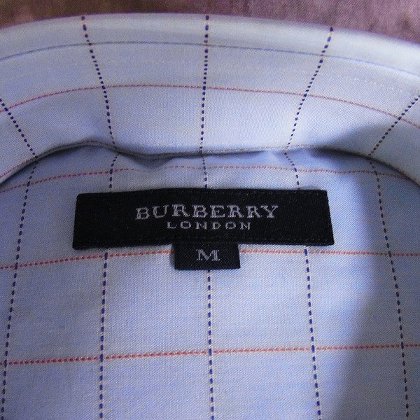 実際に弊社で買取させて頂いたBURBERRY/バーバリーロンドン 半袖チェックシャツ/Mの画像 1枚目