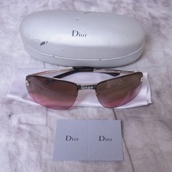 実際に弊社で買取させて頂いたChristian Dior/クリスチャン ディオール ADIORABLE 5 3YGZ2 サングラス ブラウンピンクの画像 7枚目