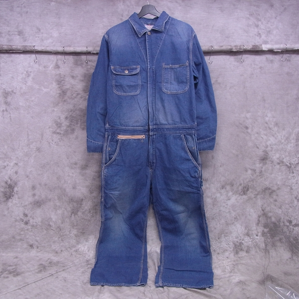 実際に弊社で買取させて頂いたBLUE BLUE/ブルーブルー デニムつなぎ/オールインワン/4/XL