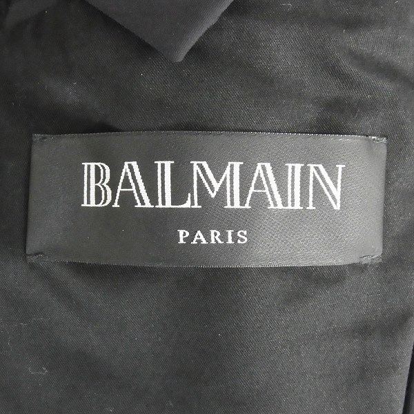 実際に弊社で買取させて頂いたBALMAIN/バルマン 13AWバイカーダウンジャケット/48の画像 3枚目