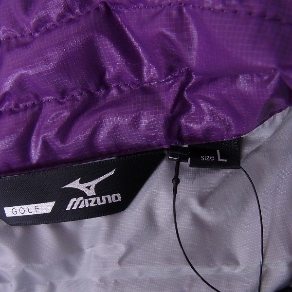 実際に弊社で買取させて頂いた【未使用】MIZUNO/ミズノ ゴルフウェア リフレクションギア ダウンジャケット ホワイト/Lの画像 2枚目