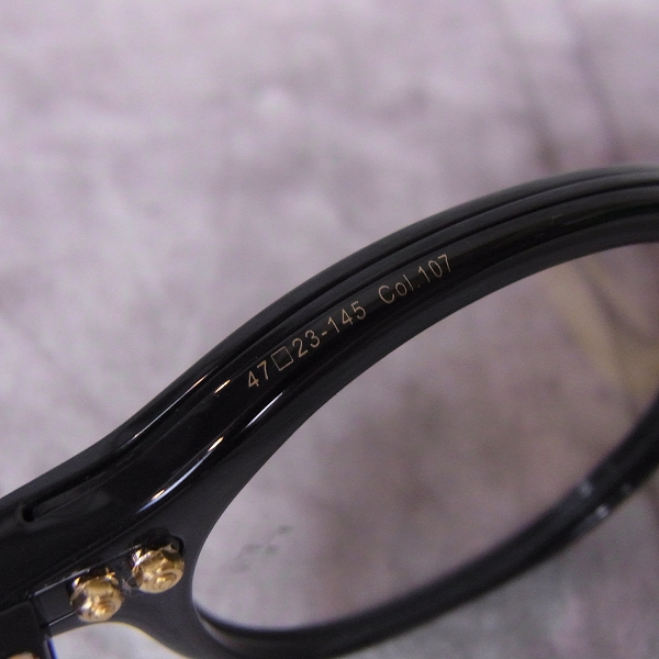 実際に弊社で買取させて頂いたOLIVER GOLDSMITH/オリバーゴールドスミス 眼鏡/メガネフレーム Baker ラウンドの画像 7枚目