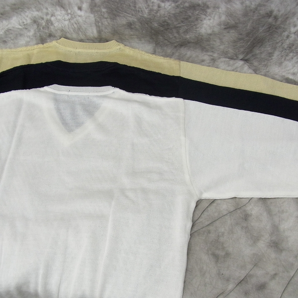 実際に弊社で買取させて頂いた【未使用】MIZUNO/ミズノ ゴルフウェア THE OPEN Vネック 長袖セーター 3点セット/Lの画像 2枚目