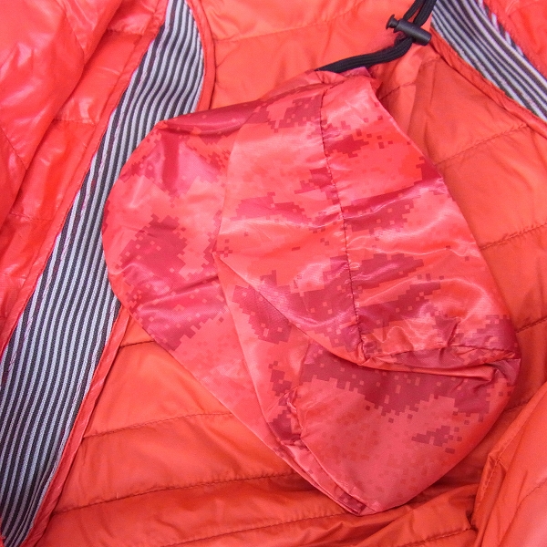 実際に弊社で買取させて頂いた【未使用】MIZUNO/ミズノ ゴルフウェア リフレクションギア ダウンジャケット レッド/Lの画像 5枚目