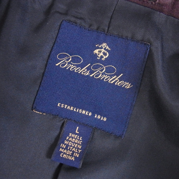 実際に弊社で買取させて頂いたBrooks Brothers/ブルックスブラザーズ コットンジャケット/テーラードジャケット Lの画像 2枚目