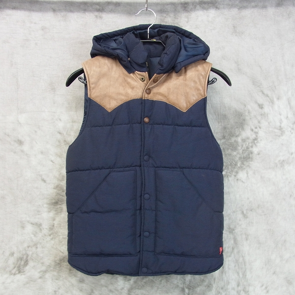 実際に弊社で買取させて頂いたglamb/グラム フード付き/ラックスダウンベスト ネイビー 1の画像 0枚目