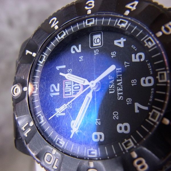 実際に弊社で買取させて頂いたLUMINOX/ルミノックス NIGHT HAWK/ナイトホーク 3400シリーズ F-117の画像 7枚目