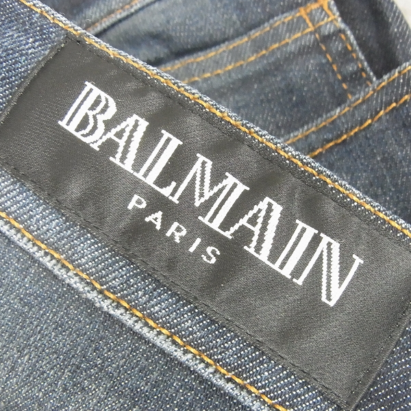 実際に弊社で買取させて頂いたBALMAIN/バルマン 2012SS インディゴデニムパンツ T570-B701/29の画像 6枚目